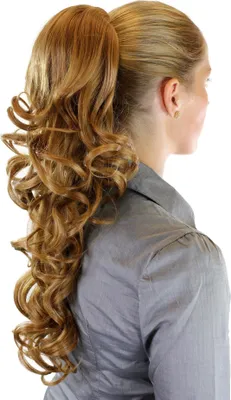Produktbild von WIG ME UP Zopf, lockig, Gummizug, blond WK03-27