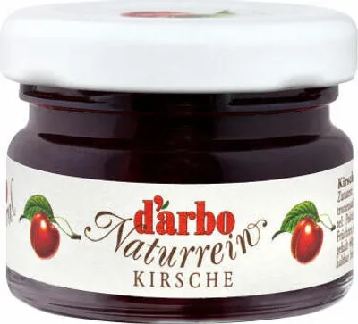 Produktbild von Darbo Kirsch Konfitüre im Miniglas, Naturrein, 60 Stück