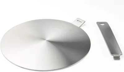 Produktbild von Induktionsadapter – Wärmeverteilungsscheibe – abnehmbarer Griff/Sockel – 13 cm