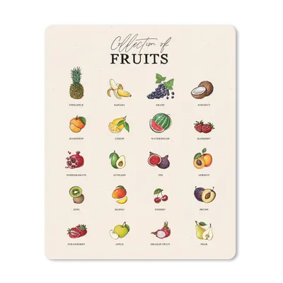 Produktbild von MuchoWow® Mauspad Mousepad Küche - Obst - Lebensmittel 30x40 cm - Mousepads - Maus Mat - Pad - Mausunterlage - Mausmatten