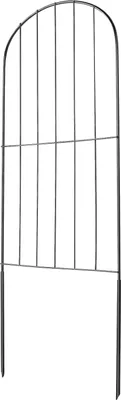 Produktbild von 28x dekoratives Gartenzaun 61x33cm Metallzaun aus Kohlenstoffstahl Steckzaun 5,08cm Spießabstand Hundezäune Drahtzaun Bettzaun Metallelemente inklusive Befestigungsmaterial