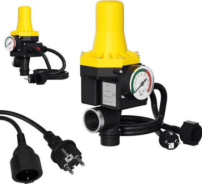Immagine prodotto di Comando pompa Jopassy Regolatore di pressione Presscontrol Watertech Pressostato giallo con cavo