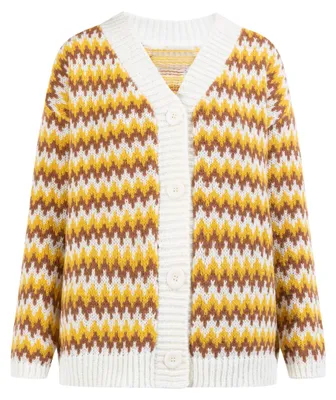 Produktbild von Gaya damen cardigan - senf mehrfarbig, M/L