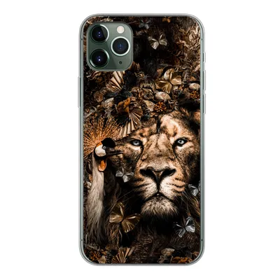 Produktbild von MuchoWow® Handyhülle Schutzhülle Hülle für iPhone 11 Pro Max Tiere - Collage - Schmetterling Silikon Softcase Handy Hülle - Schutz