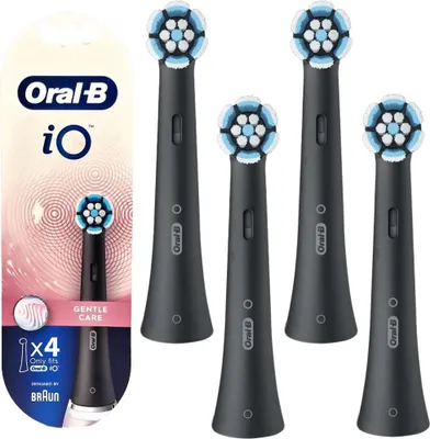 Produktbild von Oral-B iO Gentle Care/Sanfte Black Spitze, 4 Stück