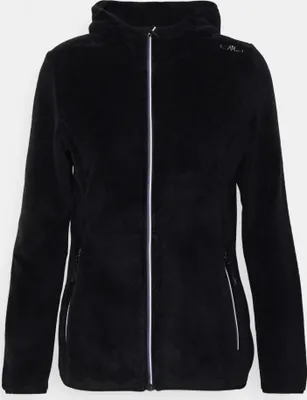 Produktbild von CMP HighLoft Fleece Damen Jacke mit Kapuze schwarz 40