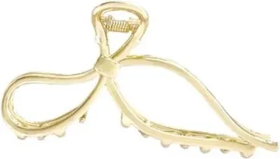 Obrázek produktu pro Flamenco Mystique Zlatá metalová sponka do vlasů XL s mašlí SP328