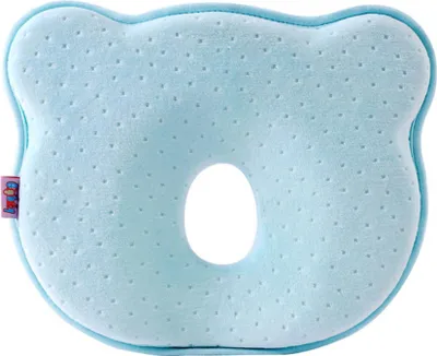 Produktbild von Orthopädisches Babykissen Gegen Kopverformung Baby Kissen Plattkopf Baby Soft Pillow Geschenk, Blau