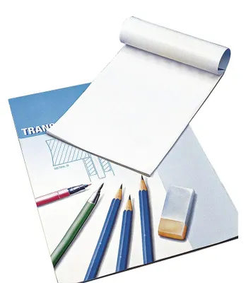 Image de Rayher Hobby 8147900, papier transparent, format A3, bloc de 25 feuilles, 80 g/m², transparent
