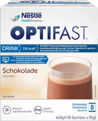 Produktbild von OPTIFAST home Drink Schokolade Pulver in Sachets, 8 St. Beutel