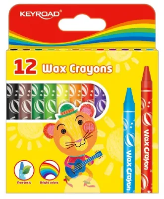Image de Keyroad Pastels de cire 12 pcs (8 mm)