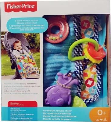 Obrázok produktu pre Fisher-Price deka so zvieratkami a doplnkami pre bábätká viacfarebná DYW52