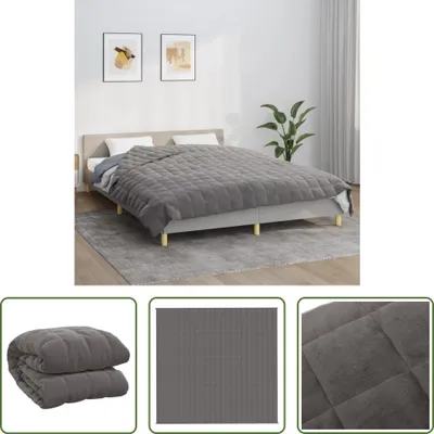 Produktbild von The Living Store Gewichtsdecke Grau 220x235 cm 11 kg Stoff