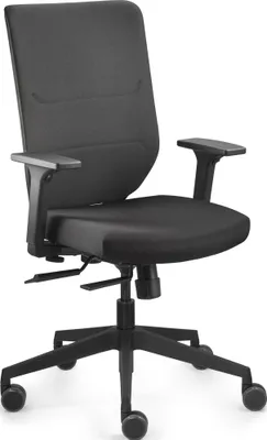 Produktbild von Trendoffice to-sync, Gepolsterter Sitz, Gepolsterte Rückenlehne, Schwarz, Schwarz, Stoff, Stoff