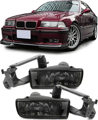 Produktbild von Nebelscheinwerfer smoke schwarz Klarglas passend für BMW E36 91-99 auch M3