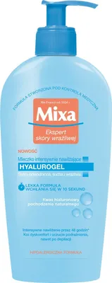 Obrázek produktu pro Mixa Hyalurogel Mleczko intensywnie nawilżające do ciała, 400ml