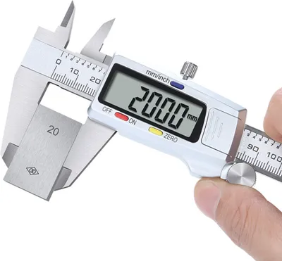 Obrázok produktu pre Elektronický kaliber 0-150MM Vysoko presný digitálny vernier s LCD digitálnym displejom Meracie pravítko z nehrdzavejúcej ocele na meranie priemeru / vnútorného priemeru / krokového rozdielu / hĺbky