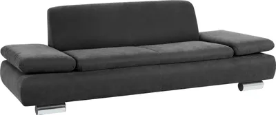 Produktbild von Max Winzer Sofa 2,5-Sitzer Terrence - Velourstoff anthrazit - Maße: 221 x 90 x 76 cm