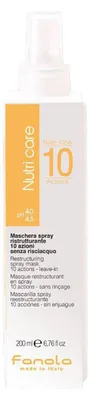 Imagen del producto de Fanola Nutricare Nutri-One 10 Acciones, para mujeres, acondicionador profesional para el cabello, ideal para cabello seco, rebelde, apto para todos los colores, anti-frizz, hidratante, nutritivo, protector, reparador, aporta brillo, suavizante y acondicionador. 200 ml