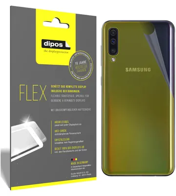 Produktbild von 3x Samsung Galaxy A40 Rückseite Schutzfolie Folie, 100% Displayabdeckung, dipos