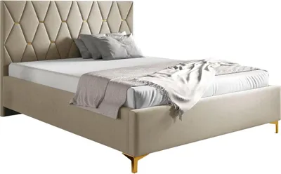 Produktbild von MIRJAN24 Polsterbett Totti I, Ehebett mit zwei Bettkasten, Leistenlattenrost mit Metallrahmen und zwei Gasdruckfedern (Farbe: Manila 02, Größe: 160x200 cm)