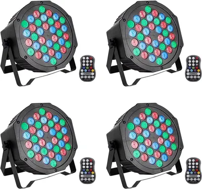 Image de Lampes PAR LED rechargeables - Éclairage pour DJ - Projecteurs de scène - Lampes de fête - Éclairage d'ambiance