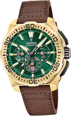 Produktbild von Festina Herrenuhr Chrono Bike Armbanduhr Leder dunkelbraun D2UF20728/2