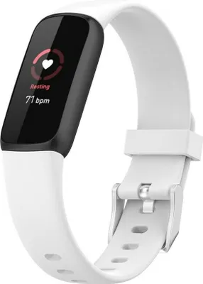 Produktbild von Strap-it Fitbit Luxe Silikonarmband (weiß) - Große: M/L