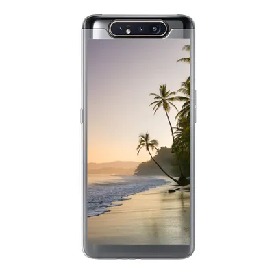 Produktbild von MuchoWow® Handyhülle Schutzhülle Hülle für Samsung Galaxy A80 Strand - Sonnenuntergang - Tropisch Silikon Softcase Handy Hülle - Schutzdeckel