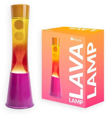 Productafbeelding van Fisura lavalampe, toren, roze en oranje kleurgraad