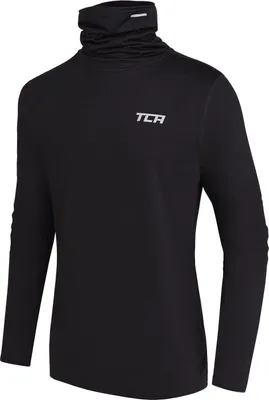 Produktbild von TCA Jungen Warm-Up Trichterhals Thermo Laufshirt - Schwarz, 10-12 Jahre