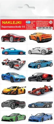 Obrázek produktu pro Nálepky. Supercars