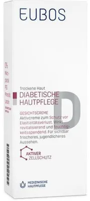 Productafbeelding van EUBOS huidverzorging voor diabetici, gezichtscrème voor droge huid, 50 ml