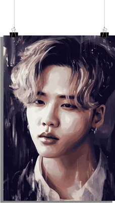 Zdjęcie produktu dla Plakat muzyczny - Plakat BTS - Plakat Jimin - Plakat portretowy - Plakat K-Pop - Plakat ikona muzyki - 51x71cm - Idealny do oprawienia w ramkę