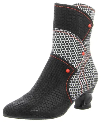 Produktbild von Simen Damen Stiefeletten 39372-36, 39372-37, 39372-38, 39372-39, 39372-40, 39372-41, 39372-42 SIM-7830A schwarz/weiss 42