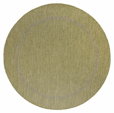 Imagen del producto de Alfombra para exteriores RELAX, color verde, de 160 cm de diámetro, forma redonda
