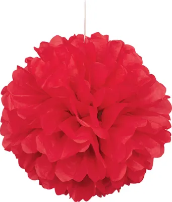 Obrázok produktu pre Bambuľka na zavesenie červená 40 cm - Jedna veľkosť pre všetkých