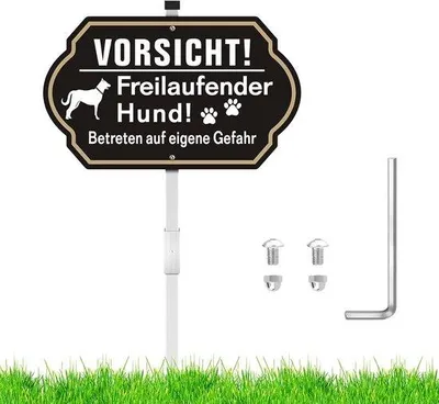 Produktbild von Famanu Warnschilder Videoüberwachung - Set von 2 Stück, Metall, 25 x 18 cm