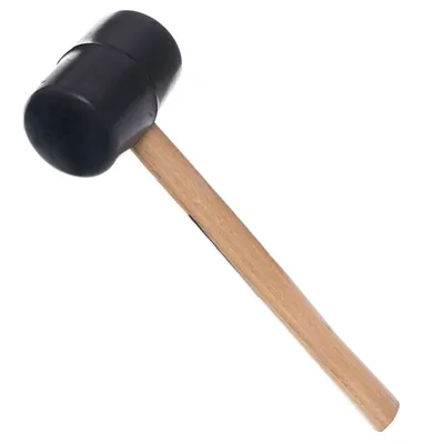 Produktbild von Kraft&Dele KD900 Gummihammer mit Holzgriff 500 g