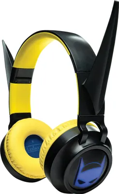 Image de Casque lumineux pliable Bluetooth et filaire Batman avec limitation du volume