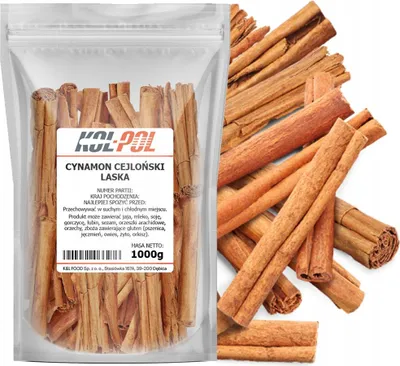 Zdjęcie produktu dla CYNAMON CEJLOŃSKI LASKI 1kg Oryginalny Laska Cynamonu jakość Kol-Pol