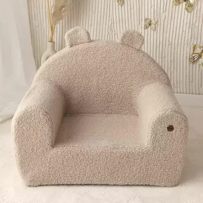 Produktbild von Muminky | Kindersessel Lamm - Hellbeige - Weich, Handgemacht, Personalisierbar, Antirutsch