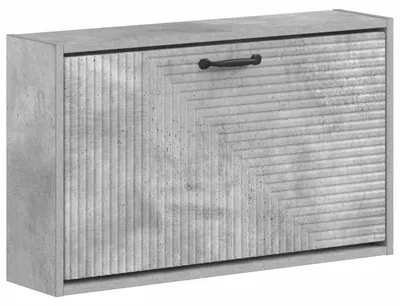 Produktbild von Wandmontierter Schuhschrank HAARLEM 71 x 17 x 43 cm Betongrau