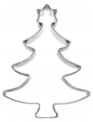Produktbild von EkoForemki Tannenbaum mit Stern Ausstecher 7,3 cm Weihnachten