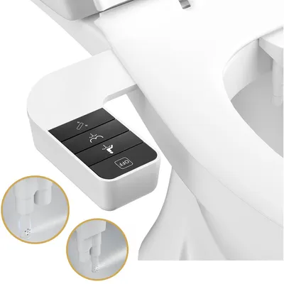 Produktbild von Bidet‑Aufsatz für WC, Nicht Elektrisch Bidet Aufsatz für Toilette, Ultra‑Slim Bidets, mit Einziehbaren Selbstreinigende Doppeldüsen
