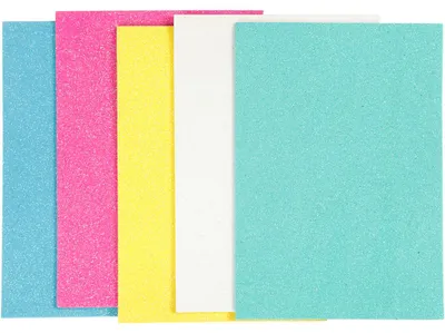 Produktbild von Moosgummi, A5, Blatt 148x210 mm, Dicke 2 mm, 5 Bl./ 1 Pck