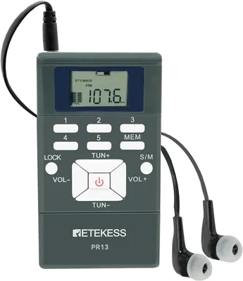 Image de Retekess PR13 : Radio FM stéréo portable avec casque