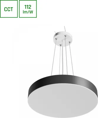 Imagen del producto de Lámpara colgante LED Spectrum Nymphea Optima, 24W, CCT 230V, ángulo de iluminación 120°, IP20, color blanco y , diseño circular, para techo, temperatura de color ajustable de 3000K a 6000K