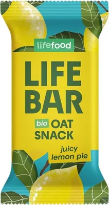 Zdjęcie produktu dla BATON OWSIANY CYTRYNOWY BEZGLUTENOWY40 g - LIFEFOOD