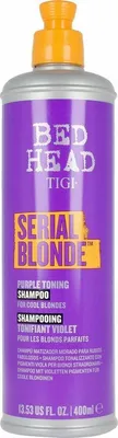 Produktbild von Bed Head Serial Blondetm Purple Shampoo, 400 ml, Shampoo, Frauen, Blond, beschädigtes Haar, Blond, Anti-Frizz, Feuchtigkeitsspendend, Schutz, Reparatur, Wiederbelebung, Glättend, Weichmachend